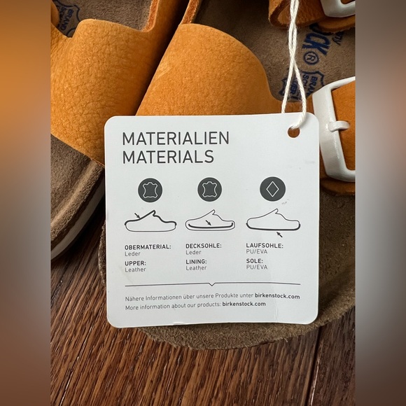 Birkenstock Arizona Soft Footbed Sandals with White Buckles - Narrow Fit - Picture 4 of 13